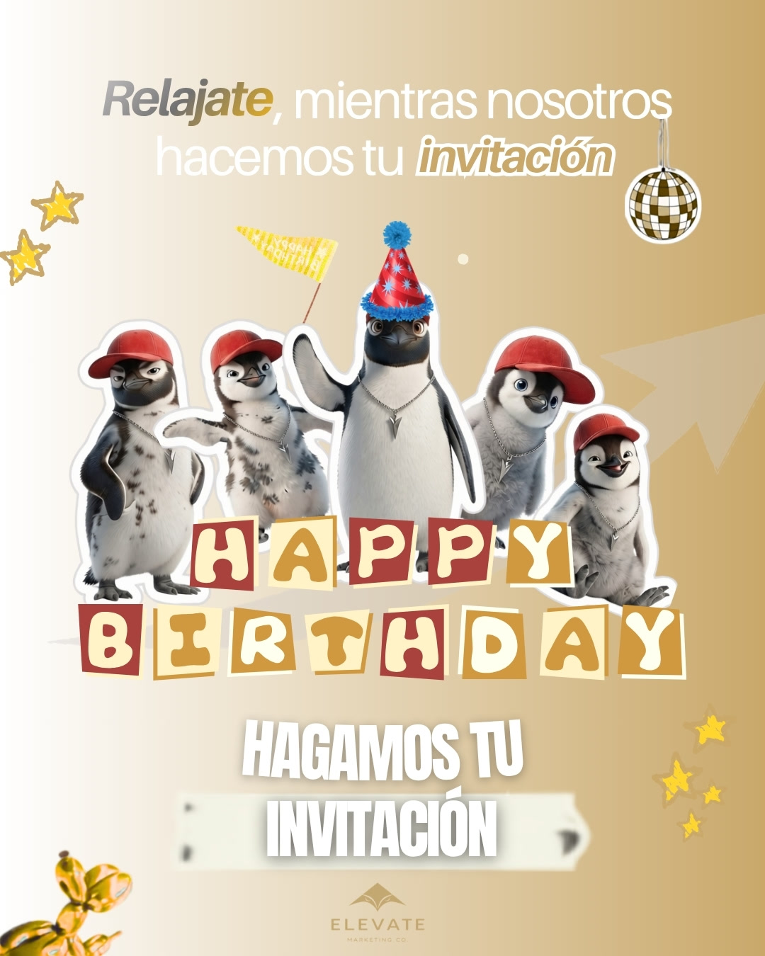 Ejemplo real de invitación digital hecha por Elevate